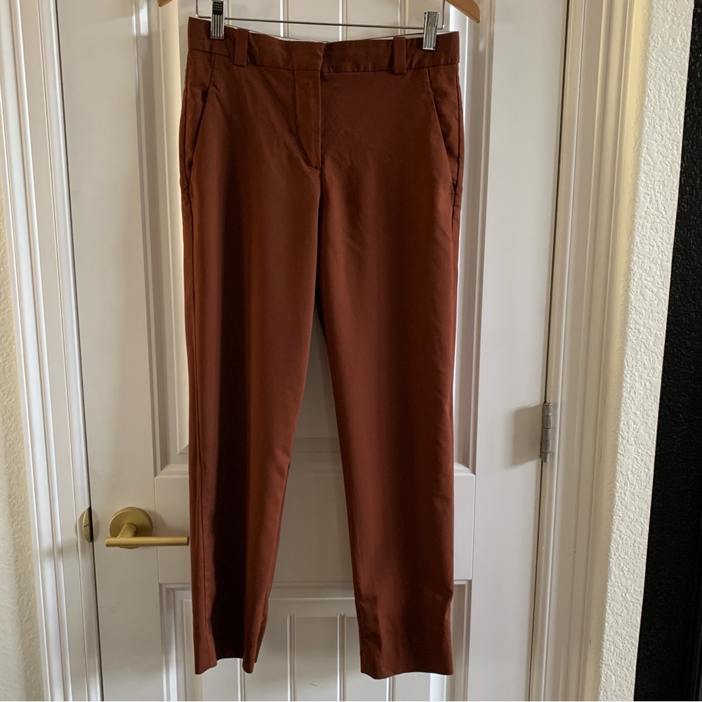 Massimo Dutti Viscose Trousers in Copper | Size 4